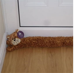 make a door sausage or draught excluder