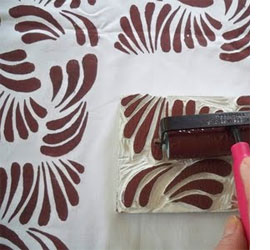 How to block print on fabric