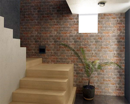 brick veneer cladding for walls