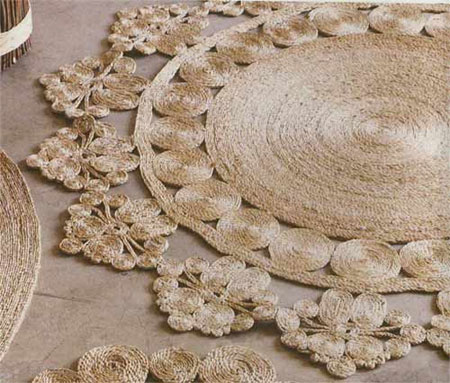 make jute, sisal, twine or cotton rope rugs