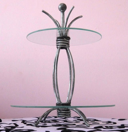 Gorgeous wrought iron cupcake stands