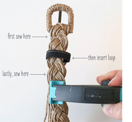 How to make a plaited twine belt