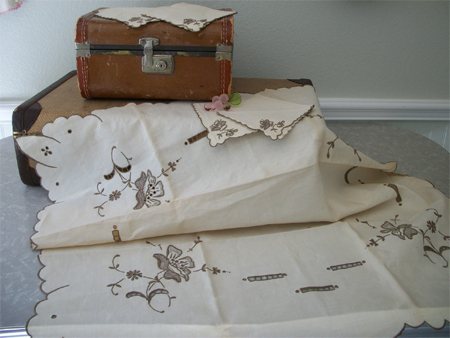 care and clean vintage linens