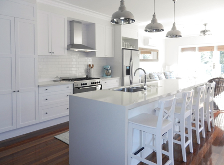 Decorate a home in white