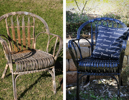 revamp or restore old garden furniture with rustoleum spray paint