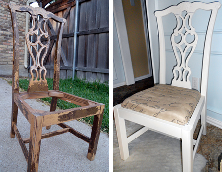 rustoleum spray paint for old dining chairs