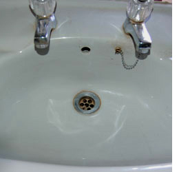 restore repaint paint sink basin