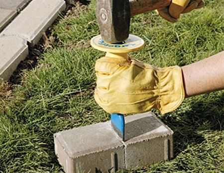 Paving patters for concrete or clay brick paths and driveways