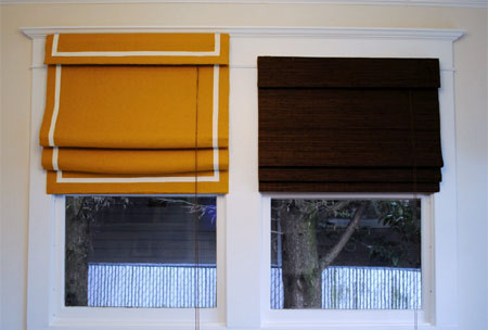 Cover up bamboo blinds 