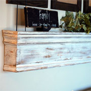 Make a decorative wood shelf