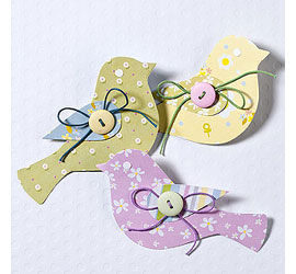 paper or card birds for wedding or party garland