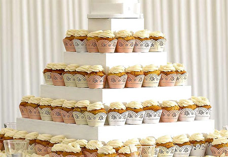 cupcake wedding or party display for table centrepiece
