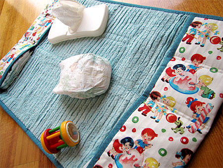 make fabric baby mat