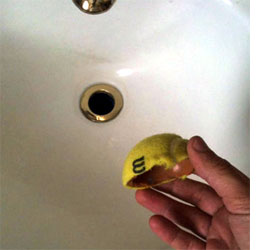 tennis ball drain plunger