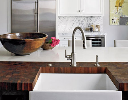 Solid wood countertops for kitchens 
