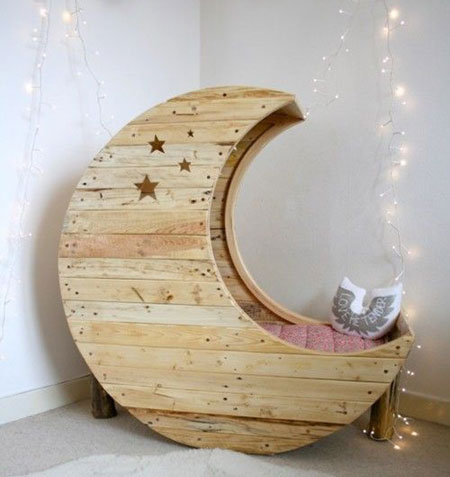 pine moon bed crib