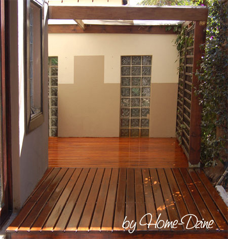 Maintain a timber deck 