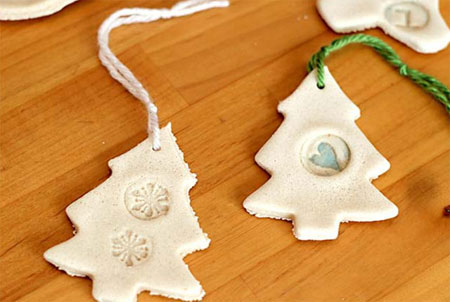 Salt dough is a cheap alternative to clay and the kids can spend some time making their own Xmas decorations for the tree