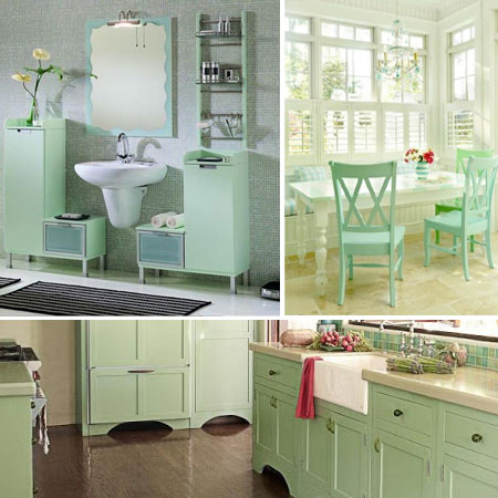 Decorating with mint green 