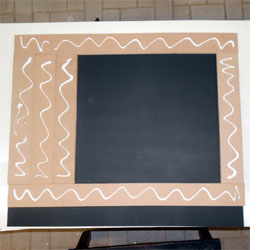 Make a chalkboard menu board 