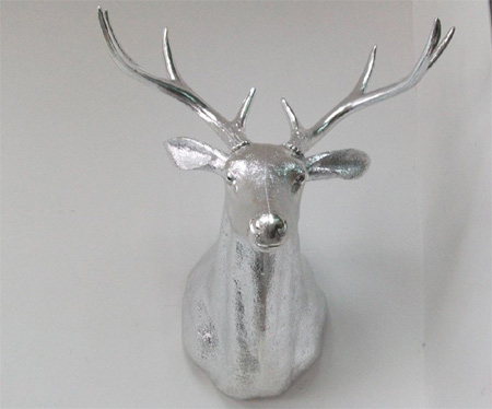 wall-mounted deer head