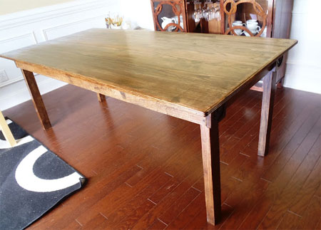 Make a dining table 