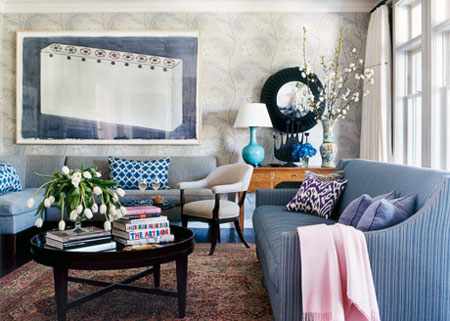 Denim decor in a home