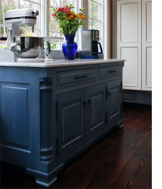 Denim decor in a home