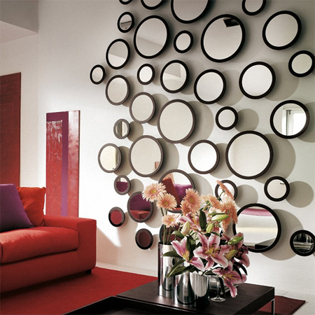 modern mirror wall