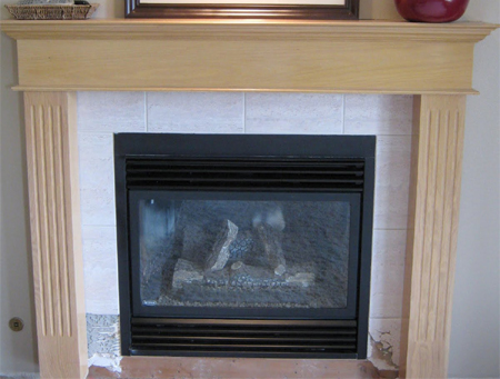 rustoleum spray paint fireplace surround