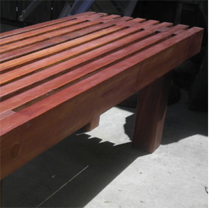 Make a classic slat garden bench