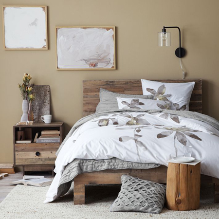Build a bed with reclaimed timber or new pine