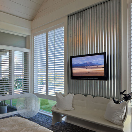 Corrugated sheet metal for indoors