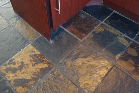 how to strip tiled floor to remove excess wax polish