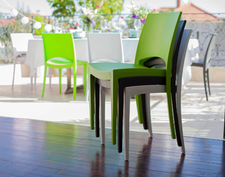 addis plastic polypropylene stella indoor outdoor stacking chair