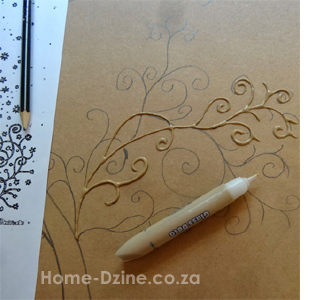 Christmas art using aluminium aluminum tape