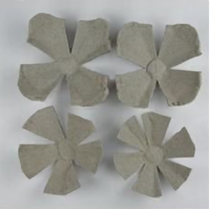 roses using egg cartons