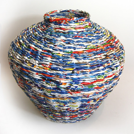 weave paper basket decorative storage