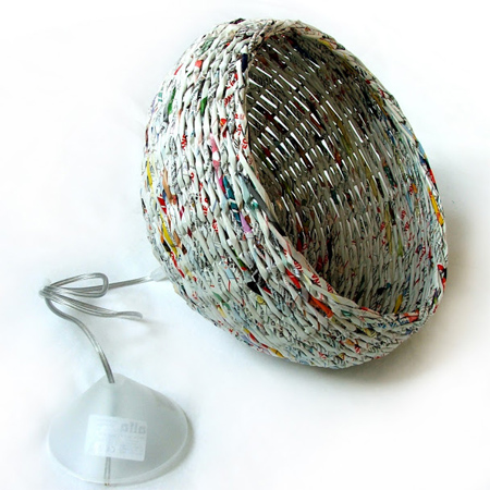 weave paper basket decorative lampshade lighting
