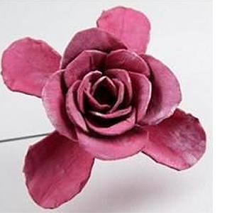 roses using egg cartons