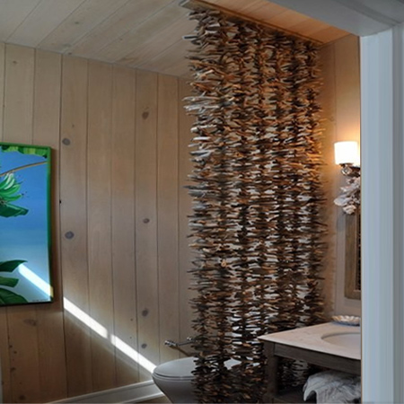 Driftwood decor ideas for a home driftwood gardland shower curtain