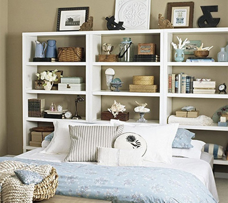 Storage ideas for a small main or master bedroom 
