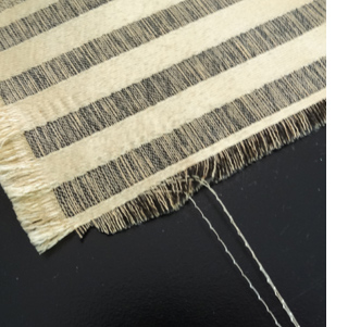 Make a no-sew tablecloth frayed edge fabric