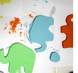 Make an elephant swag for nursery 