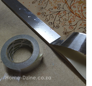 Christmas art using aluminium aluminum tape