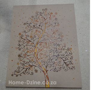 Christmas art using aluminium aluminum tape