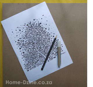 Christmas art using aluminium aluminum tape