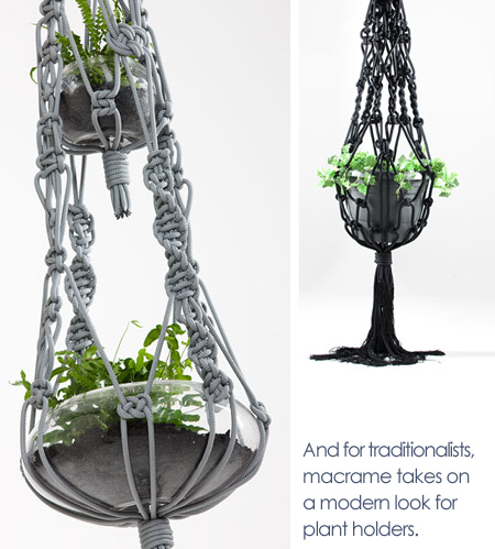 Modern macramé designs