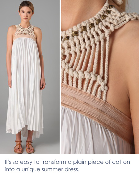 macrame detail on dress