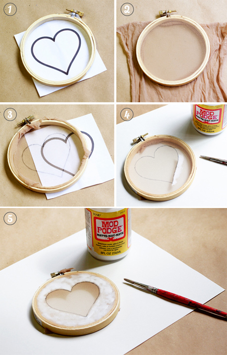 HOME DZINE Craft Ideas  Easy screen printing with embroidery hoops